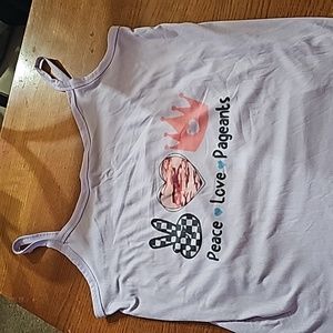 Juniors Purple tank top